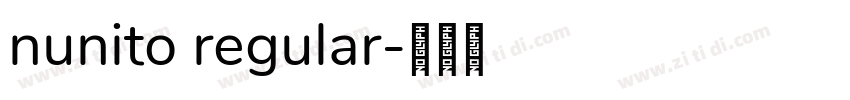 nunito regular字体转换